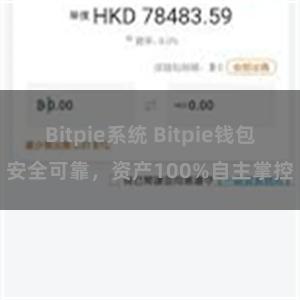 Bitpie系统 Bitpie钱包安全可靠，资产100%自主掌控