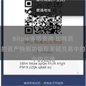 Bitpie多币支持 比特派钱包的资产快照功能在多链交易中的应用